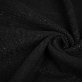 BLACK - Emery sweater knit. 200g