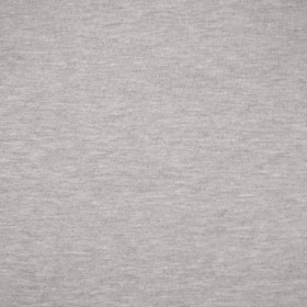 Melange light grey - looped knitwear with elastan