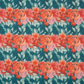 ROSES AND PEONIES pat. 5 - single jersey with elastane