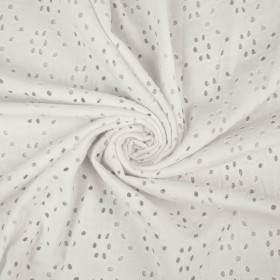 EYELET PAT. 3 / white - openwork jersey