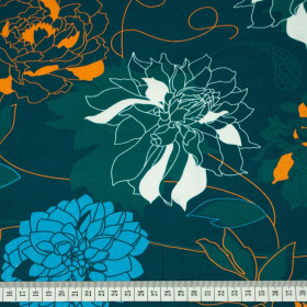 48cm NIGHT GARDEN / smaragd - single jersey TE210