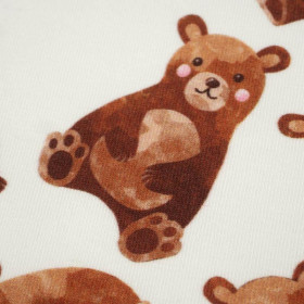 BEARS MIX (BEARS AND BUTTERFLIES) - looped knit fabric