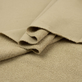 Beige - thick looped knit 290g