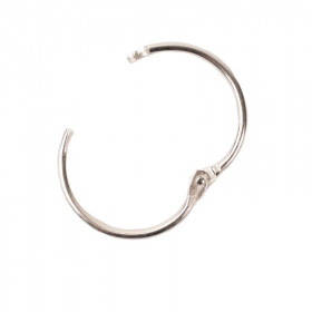 Openable metal ring 30mm - silver