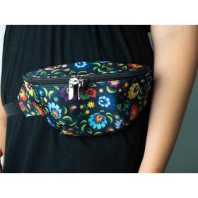 HIP BAG - LOWICZ FOLKLORE / black - big