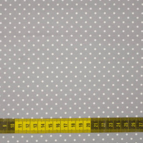 WHITE DOTSIES / grey 