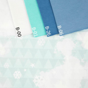 HOARFROST / triangles (WINTER IN THE MOUNTAINS) - single jersey with elastane 