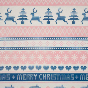 MERRY CHRISTMAS PAT. 2 (NORWEGIAN PATTERNS)  - single jersey with elastane 