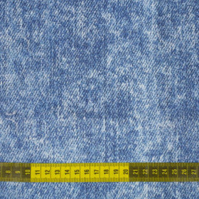 VINTAGE LOOK JEANS (blue) - looped knit fabric