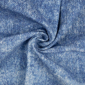 VINTAGE LOOK JEANS (blue) - looped knit fabric