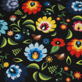100cm MINI LOWICZ FOLKLORE / black - Waterproof woven fabric