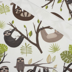 SLOTHS / mosteras (SLOTHS) / white - looped knit fabric