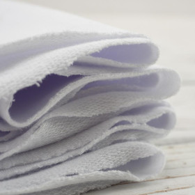 DINO SIGHT / white - Panoramic panel - looped knit fabric with elastane
