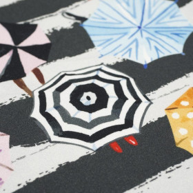 UMBRELLAS ON CROSSWALK - Viscose jersey WE210