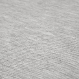 COUPON - M-01 MELANGE LIGHT GREY - thick looped knit 