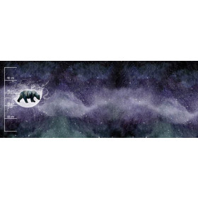 BEAR (GALAXY) - panoramic panel looped knit (60cm x 155cm)