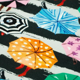 UMBRELLAS ON CROSSWALK - looped knit SP250