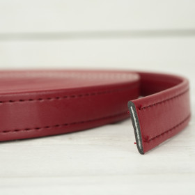 Leatherette strap 19 mm - maroon