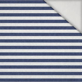 STRIPES 1x1 - acid white/ acid navy  - lycra 300g