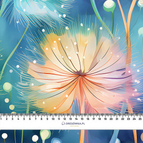 PASTEL FLOWERS WZ.10 - looped knit fabric