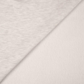 LIGHT GRAY MELANGE - Cotton water-repellent fabric
