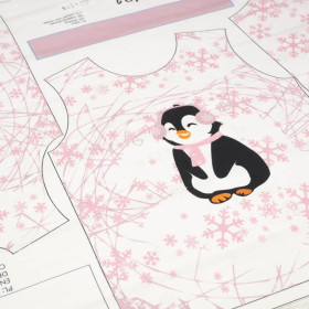 CHILDREN'S PAJAMAS " MIKI" - PENGUIN 2.0 / fuchsia - sewing set