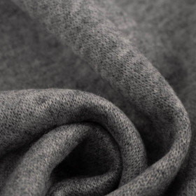 MELANGE LIGHT GREY - knitted duffle fleece