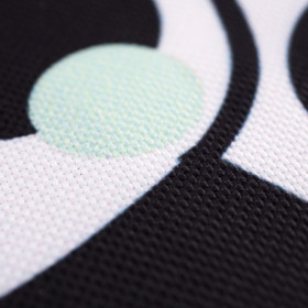 PANDAS / mint - Waterproof woven fabric