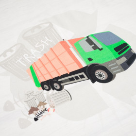 GARBAGE TRUCK - panel looped knit 