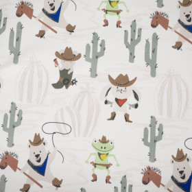 ANIMALS / wild west - looped knit fabric