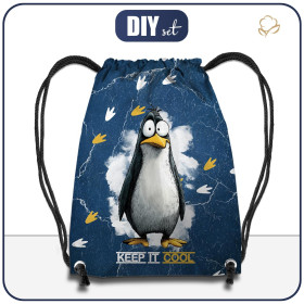 GYM BAG - PENGUIN DASH - sewing set