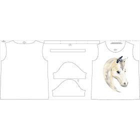 PAJAMAS-T-SHIRT "LINDA" -  HORSE pat. 2 - sewing set