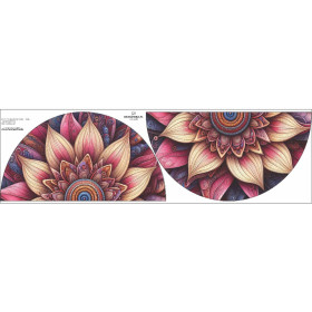 COLORFUL FLOWERS PAT.4- circle skirt panel