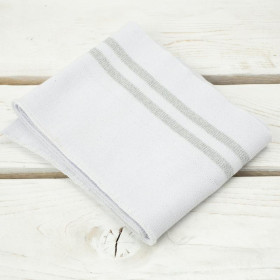 Folded ribbing GREY / white140cm