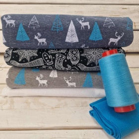 Fabric bundle PAT. 25 - looped knit fabric