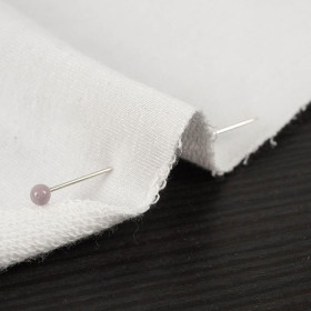 Hemp leaves WZ. 3 - looped knit fabric with elastane ITY