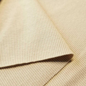 D-207 STRAW BEIGE - Ribbed knit fabric