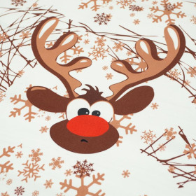 REINDEER / brown M (50cm x 60cm) - panel single jersey TE210