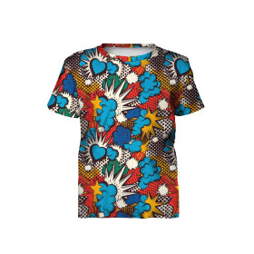 RETRO COMICS PAT.3 - brushed knitwear with elastane ITY