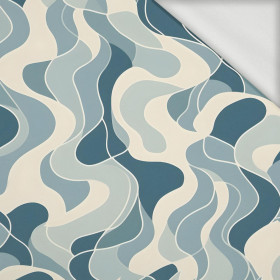 RETRO FLORAL - looped knit fabric