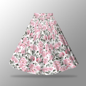 PINK PEONIES pat. 3 - skirt panel "MAXI" - Viscose jersey