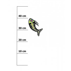 FISH BRUNO  (DIA DE LOS MUERTOS) - panel 50cm x 60cm