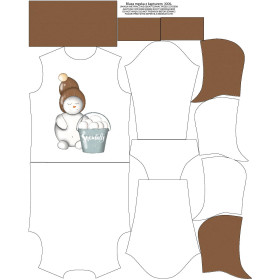 MEN’S HOODIE (COLORADO) - SNOWMAN (WINTER IN THE CITY) - sewing set 