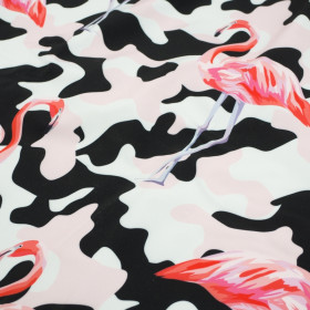 50cm CAMOUFLAGE FLAMINGOS - softshell