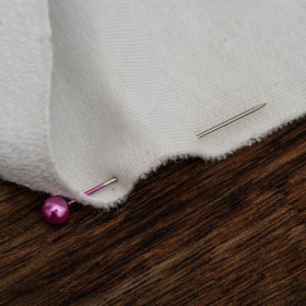 HERRINGBONE / NIGHT CALL / rose quartz - looped knit fabric