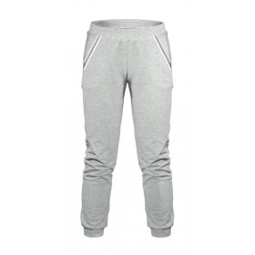 Kid’s trousers - melange light grey 98-104