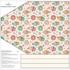 APRON - SWEETS pat.8- sewing set