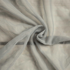 GRAY - Elastic tulle mesh