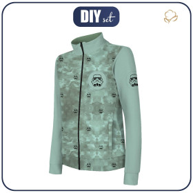 "MAX" CHILDREN'S TRAINING JACKET - STORMTROOPERS (minimal) / CAMOUFLAGE pat. 2 (olive) - knit with short nap