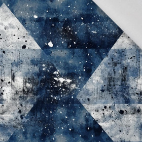 NAVY GRUNGE wz. 9 - Cotton woven fabric